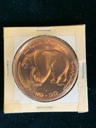 California Bicentennial Bronze Medal 1769 - 1969 Vintage Medallic Art Co
