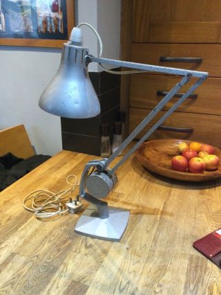 Vintage Hadrill And Horstmann Counter Balance Desk Lamp In Silver