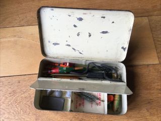 Scarce Vintage Hardy Bros Coarse Fishing Tin,  Contents.