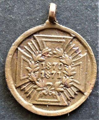 1870 - 1871 German Medallion - God With Us 941