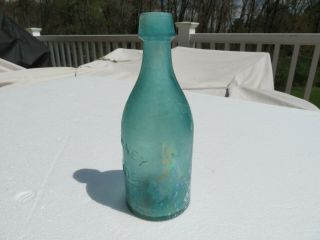 Antique Bottle R.  KEARNEY PHILADA Green Squat Soda Beer Pony IP Pontil PA 2