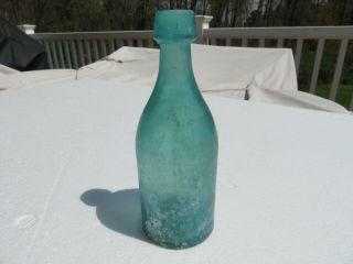 Antique Bottle R.  KEARNEY PHILADA Green Squat Soda Beer Pony IP Pontil PA 3