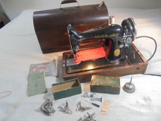 Vintage Singer 99 - 13 Bentwood Case Sewing Machine