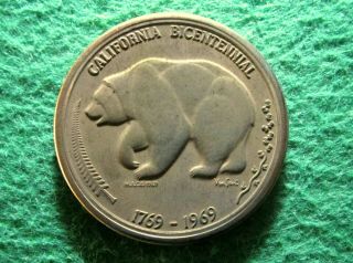 1769 - 1969 California Bi - Centennial Medal 2