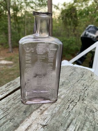 Old Antique North Carolina Whiskey Flask Bottle