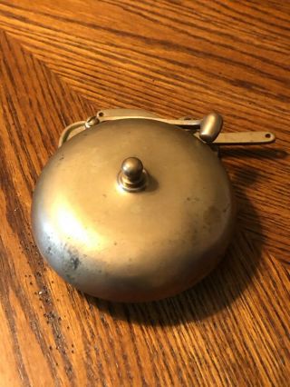 Heavy Vintage Brass Boxing Ring Fight Bell Firehouse School Antique Fine Patina