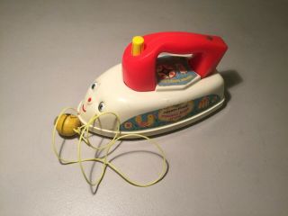 Vintage Fisher Price Pull - A - Long Music Box Iron,  1967
