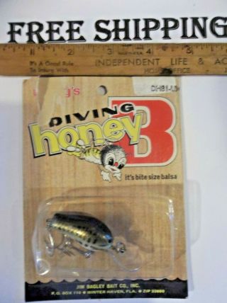 Bagley Diving Honey B 1 Crankbait On Card Fishing Lure Tackle Box Find Lure,  -