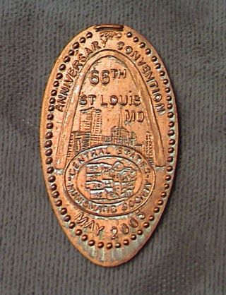 2005 Csns St.  Louis Missouri Arch Show Elongated Flattened Penny Souvenir Coin