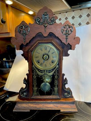 Seth Thomas “metals No.  1 ” Antique Eastlake Parlor/kitchen/mantel Clock