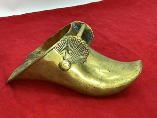 Antique Spanish Brass Conquistador Horse Stirrup Equestrian Boot Rest Foot