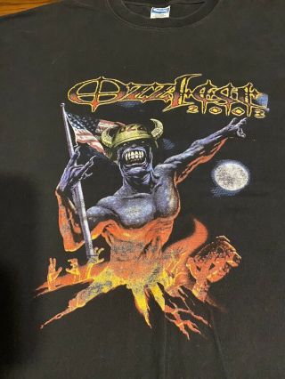 Vintage 2003 Ozzy Osbourne Ozzfest Shirt Korn Marilyn Manson Disturbed Band T Xl