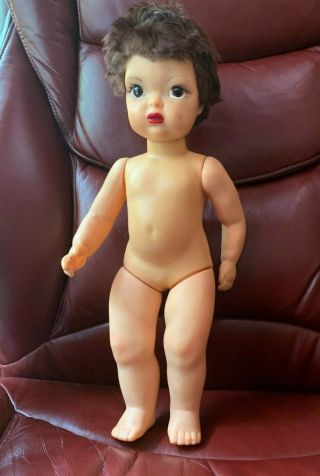 VINTAGE 1950 ' S 16 IN.  PAT.  PENDING JERRI LEE DOLL,  FUR WIG - TAGGED CLOTHES 3