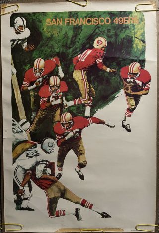 Vintage Poster San Francisco 49ers Poster Nfl Football Team Collage