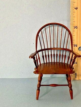 Artisan Williams S.  Clinger Windsor Chair; Ooak; 1:12 Scale