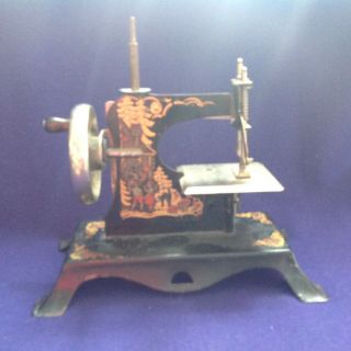 Antique Miniature Toy Sewing Machine Made In Germany Hansel And Gretel Witch