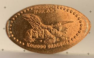 Woodland Park Zoo Komodo Dragon Pressed Elongated Penny Retired