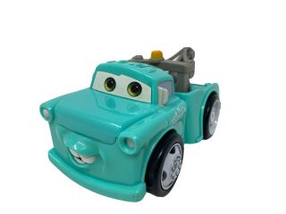 Disney Pixar Cars Mater Shake N Go Retro Blue Tow Truck Fisher Price