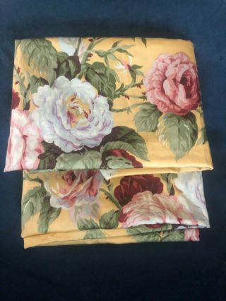 Vintage Rare Ralph Lauren Kathleen Standard Pillow Cases Set Of 2 -