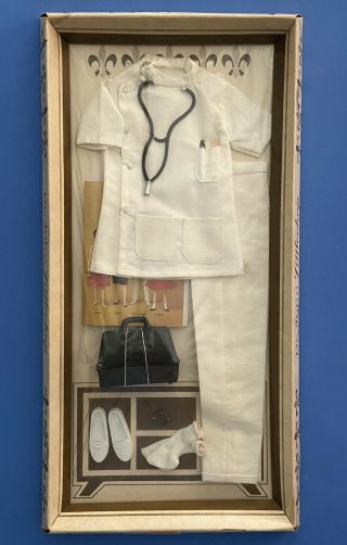 Vintage 1963 Dr.  John Littlechap Doll Medical Tunic & Uniform 1415 Remco Nrfb