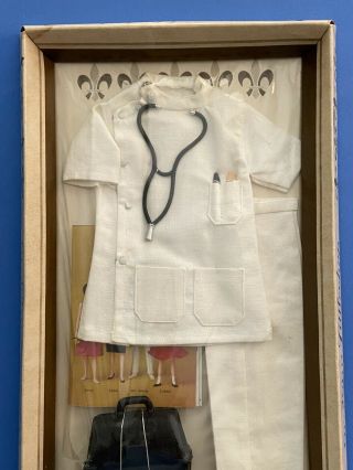 Vintage 1963 Dr.  John LITTLECHAP Doll MEDICAL TUNIC & UNIFORM 1415 Remco NRFB 3