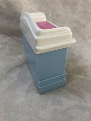 1999 Fisher Price Loving Family Dollhouse Nursery Baby Blue Changing Table 2