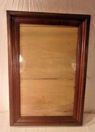 Antique Victorian Walnut Frame 17 1/4 X 25 1/4 Holds 13x20 3/4 Molding 2 1/2 "