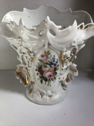 19th Century Antique Old Paris Porcelain Mantle Vases 2