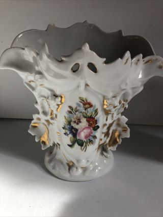19th Century Antique Old Paris Porcelain Mantle Vases 3