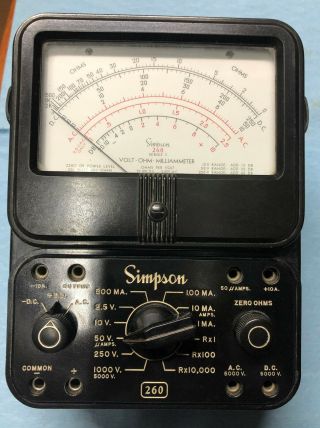 Vintage Simpson 260 Series 3 Analog - Vom Volt - Ohm - Milliammeter