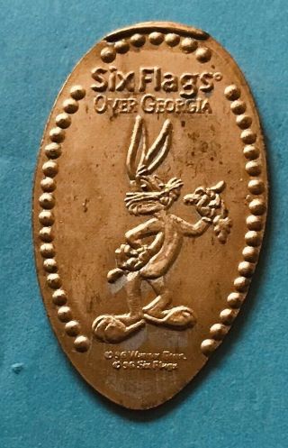 Retired Bugs Bunny Six Flags Over Georgia Elongated Pressed Penny