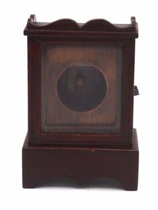 Vtg Wood Glass Antique Pocket Watch Holder Display Stand Case Handmade