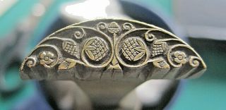 Bookbinding: Very Fine Antique Brass Stamp In A 17th Century English Style