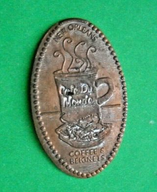Cafe Du Monde Elongated Penny Orleans La Usa Cent Beignets Souvenir Coin