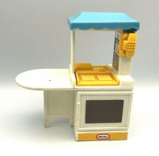 Vintage Little Tikes Play Kitchen Phone Stove Sink Dollhouse Size Vintage Toy