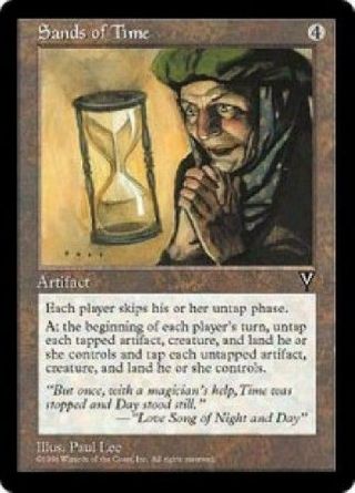 Sands Of Time Light Played Mtg Visions Magic 2b3