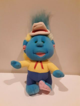Playskool Hobnobbins Cousin Cowboy 10 " 1989 Blue Boy Plush Stuffed Vintage
