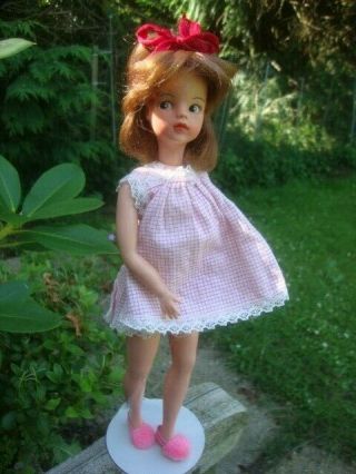 Vintage Mini Sindy Doll Auburn With Sleepy Time Clothing 1960s