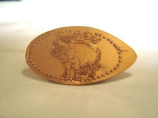Toledo Zoo - Hippo - - Elongated Copper Penny