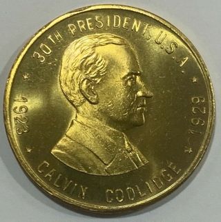 United States President Portrait Medal 30th President Calvin Coolidge