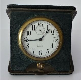 Vintage Asprey 8 Day Travel Clock