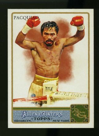2011 Topps Allen & Ginter 262 Manny Pacquiao World Champion Boxer