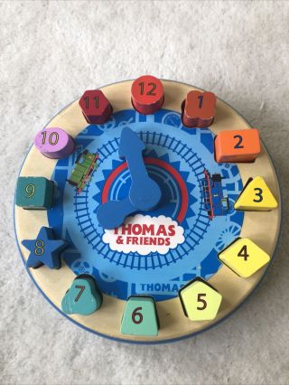 Thomas The Tank Engine And Friends Wooden Clock Game,  How To Tell The Time