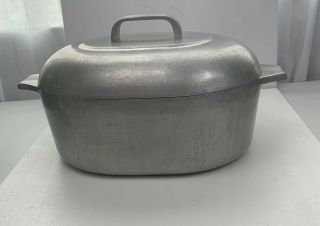 Vintage Wagner Ware Sidney O Magnalite 4265 - P Roaster 8 Qt Dutch Oven With Lid