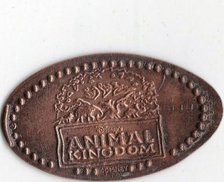 Elongated Souvenir Penny: Disney Animal Kingdom (tree Of Life) Z 121a