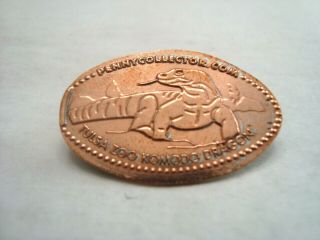 Tulsa Zoo - Komodo Dragon - - Elongated Zinc Penny