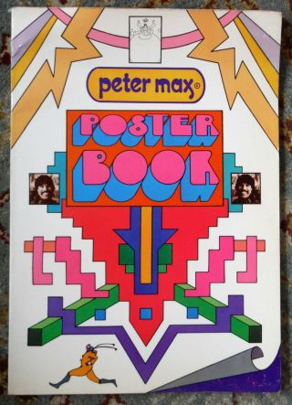 Vintage Peter Max Poster Book 1970 Complete P319