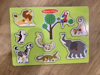 Melissa And Doug Wild Animals Puzzle With Animal Sounds,