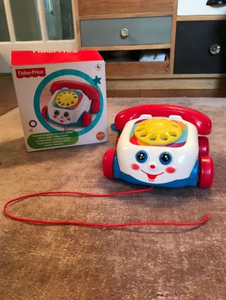 Fisher Price Brilliant 12 - 36 Months Chatter Phone Pull Along Play Telephone