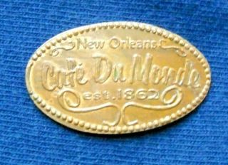 Cafe Du Monde Elongated Penny Orleans La Usa Cent Copper Souvenir Coin